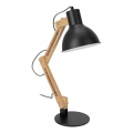 Lampa stołowa 1xE27/40W/230V czarna
