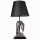 Lampa stołowa 1xE27/40W/230V czarna/srebrna