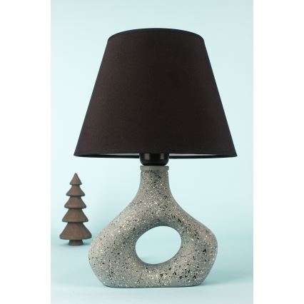 Lampa stołowa 1xE27/40W/230V czarna/zielona