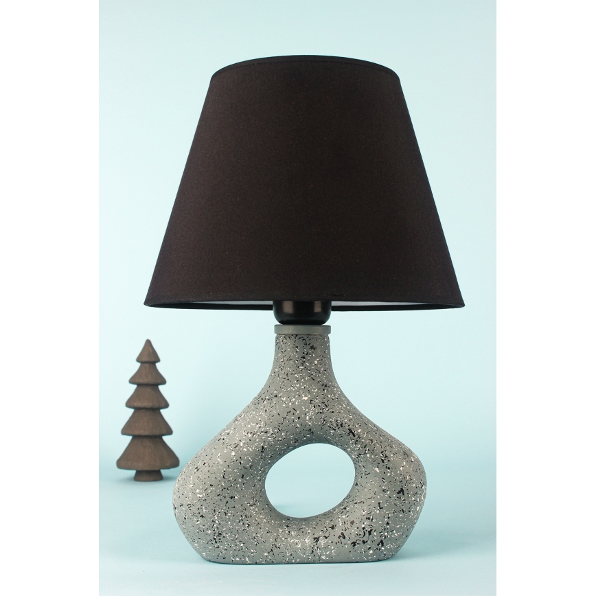 Lampa stołowa 1xE27/40W/230V czarna/zielona