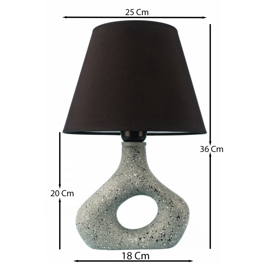 Lampa stołowa 1xE27/40W/230V czarna/zielona