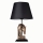 Lampa stołowa 1xE27/40W/230V czarna/złota