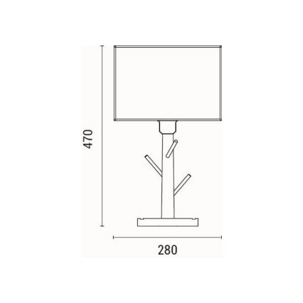 Lampa stołowa 1xE27/40W/230V