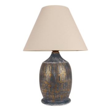 Lampa stołowa 1xE27/40W/230V niebieska/złota