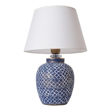 Lampa stołowa 1xE27/40W/230V niebieski