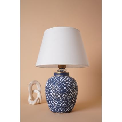 Lampa stołowa 1xE27/40W/230V niebieski