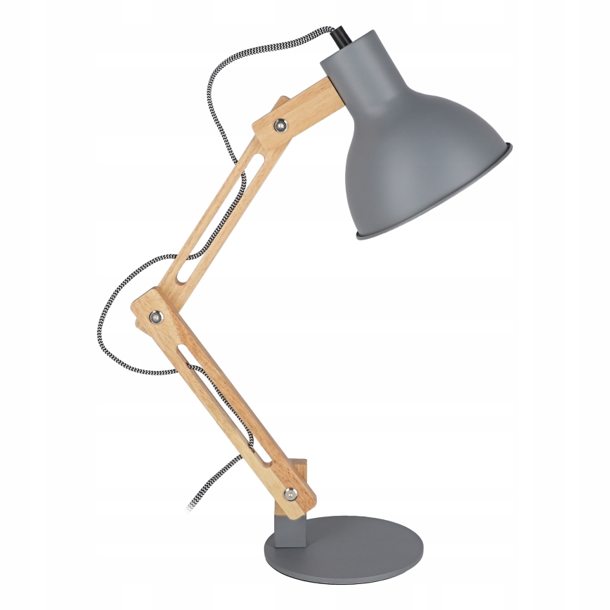 Lampa stołowa 1xE27/40W/230V szara