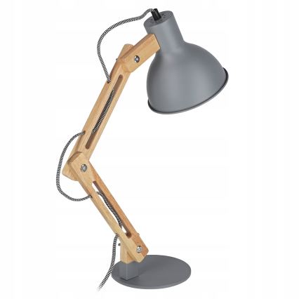 Lampa stołowa 1xE27/40W/230V szara