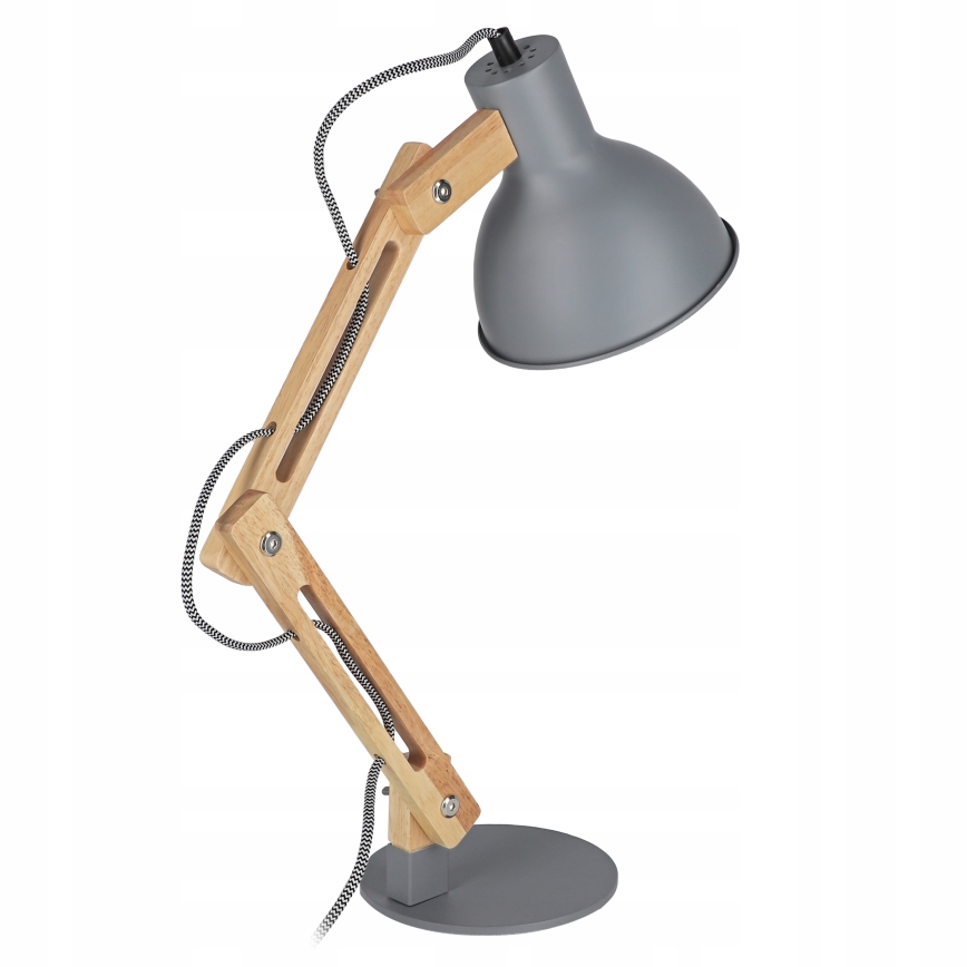 Lampa stołowa 1xE27/40W/230V szara