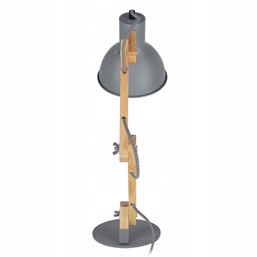 Lampa stołowa 1xE27/40W/230V szara
