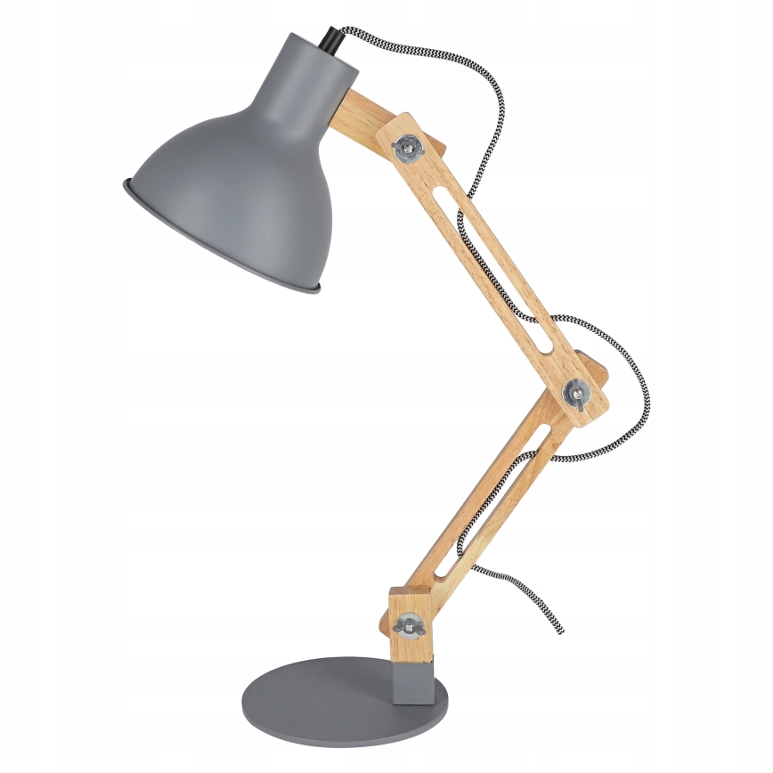 Lampa stołowa 1xE27/40W/230V szara