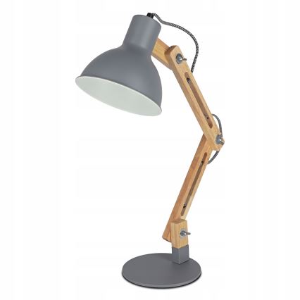 Lampa stołowa 1xE27/40W/230V szara