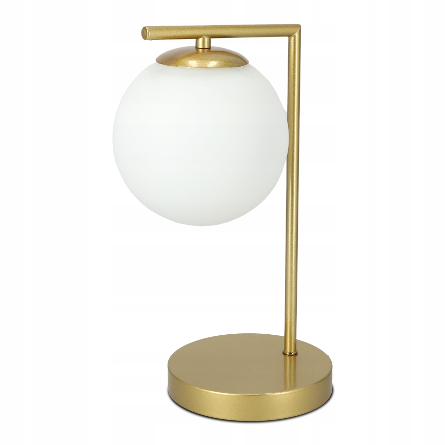 Lampa stołowa 1xE27/40W/230V złota/biała