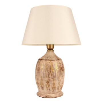 Lampa stołowa 1xE27/40W/230V złota