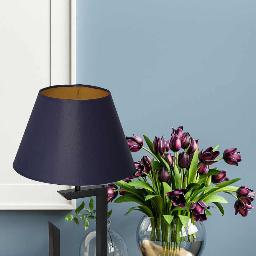 Lampa stołowa 1xE27/60W/230V 45 cm niebieski/złoty