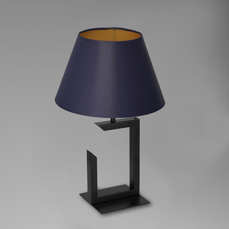 Lampa stołowa 1xE27/60W/230V 45 cm niebieski/złoty