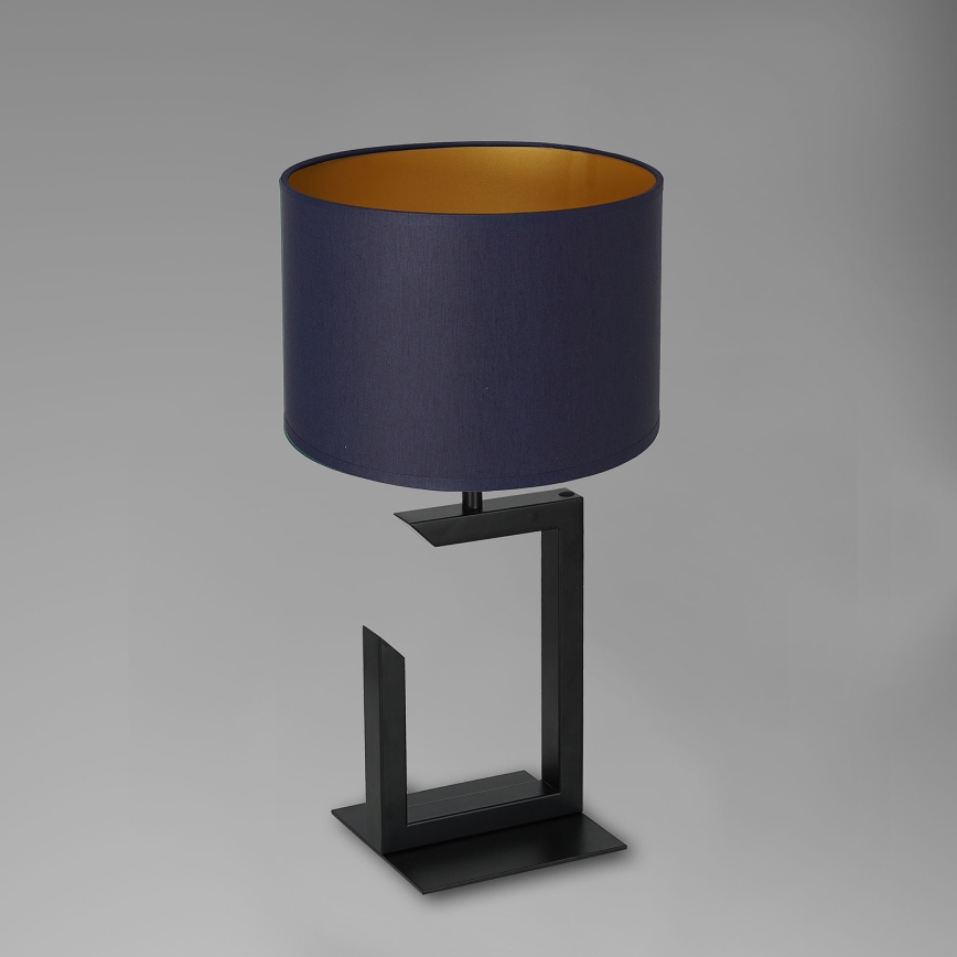 Lampa stołowa 1xE27/60W/230V 45 cm niebieski/złoty