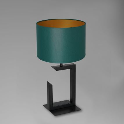 Lampa stołowa 1xE27/60W/230V 45 cm zielony/złoty