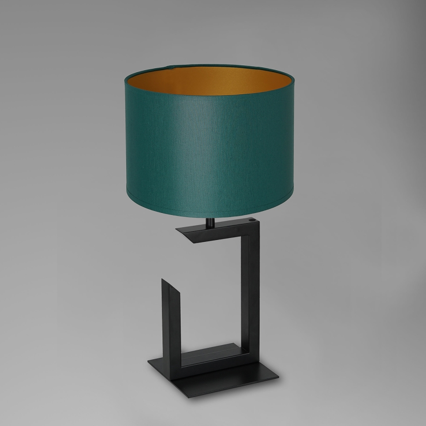 Lampa stołowa 1xE27/60W/230V 45 cm zielony/złoty