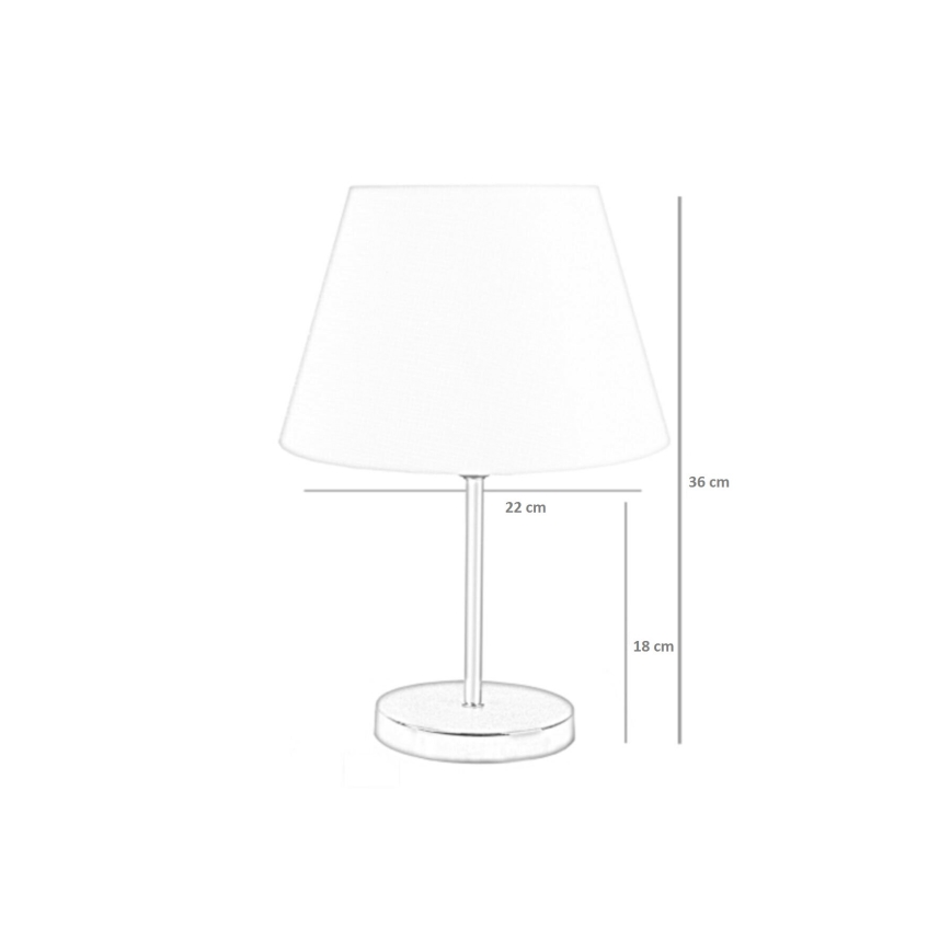 Lampa stołowa 1xE27/60W/230V niebieska/miedź