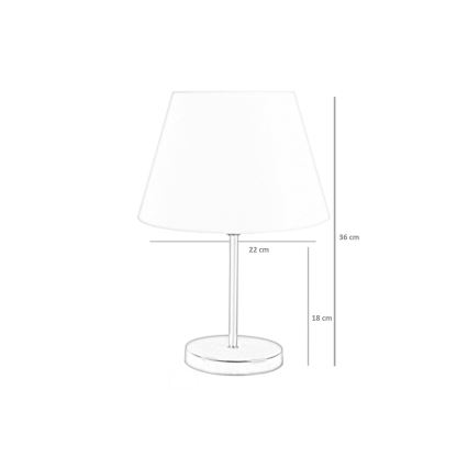 Lampa stołowa 1xE27/60W/230V różowa/czarna