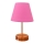 Lampa stołowa 1xE27/60W/230V różowa/miedź