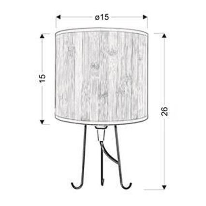 Lampa stołowa ADORA 1xE14/40W/230V pink
