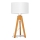 Lampa stołowa ALBA 1xE27/15W/230V białe/dąb