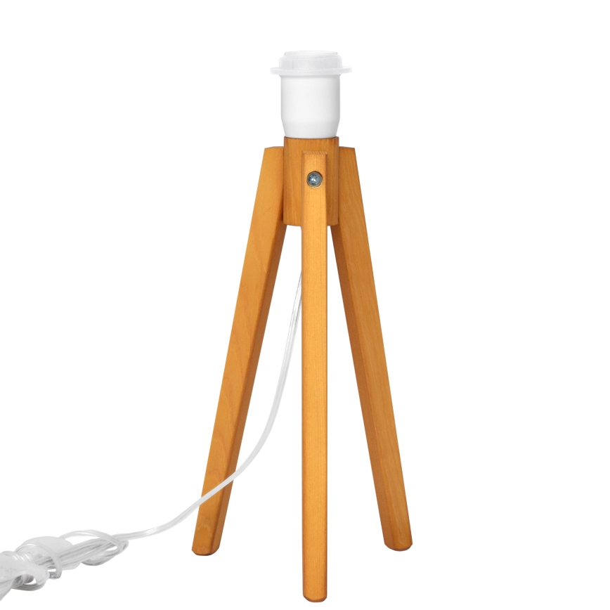 Lampa stołowa ALBA 1xE27/15W/230V białe/dąb