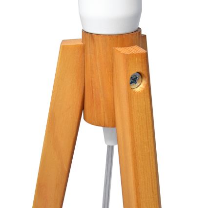 Lampa stołowa ALBA 1xE27/15W/230V białe/dąb