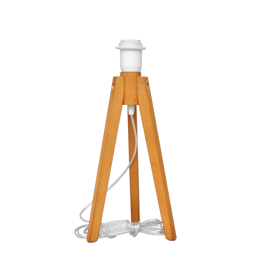 Lampa stołowa ALBA 1xE27/15W/230V białe/dąb