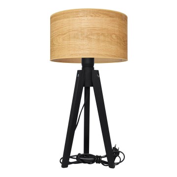 Lampa stołowa ALBA 1xE27/15W/230V brązowe/dąb