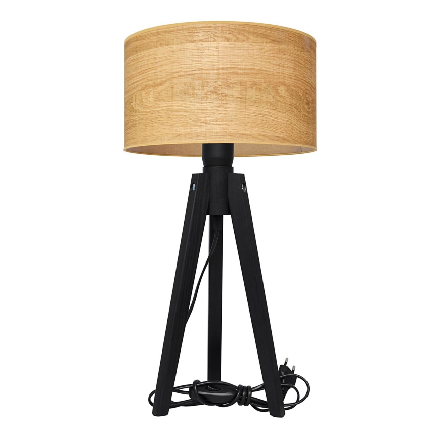 Lampa stołowa ALBA 1xE27/15W/230V brązowe/dąb