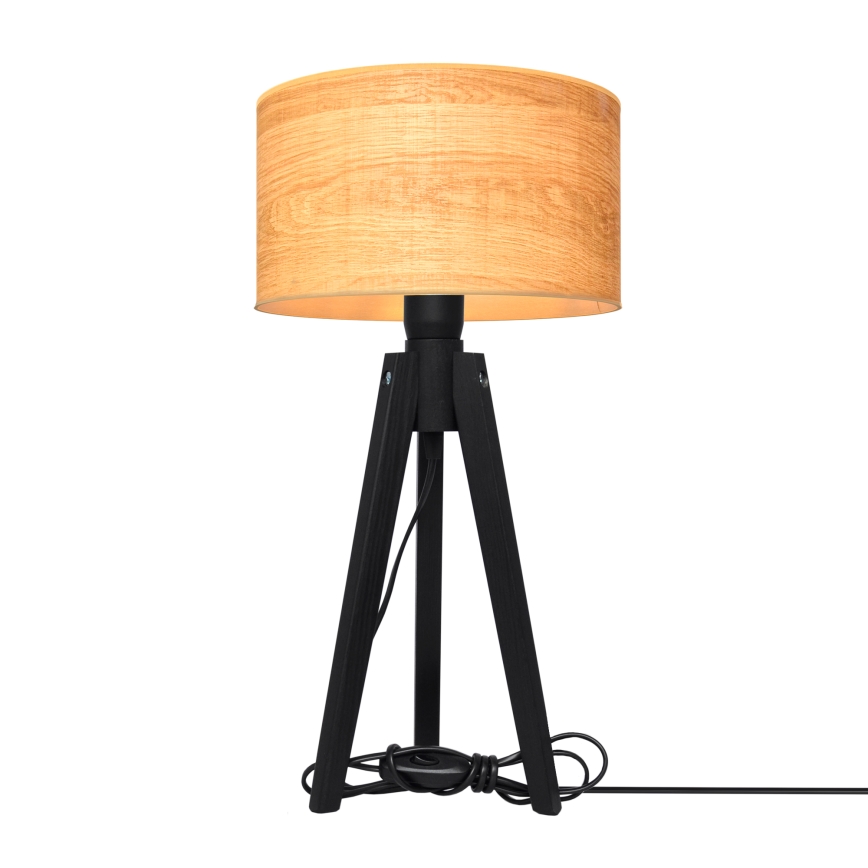Lampa stołowa ALBA 1xE27/15W/230V brązowe/dąb