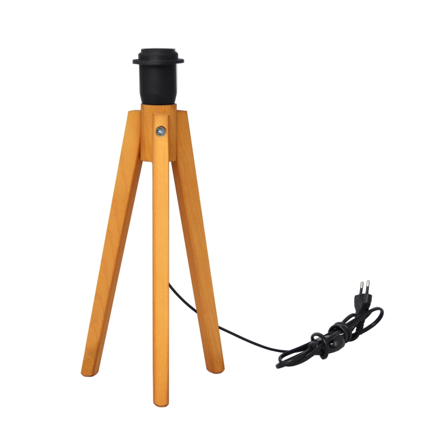 Lampa stołowa ALBA 1xE27/15W/230V czarne/dąb