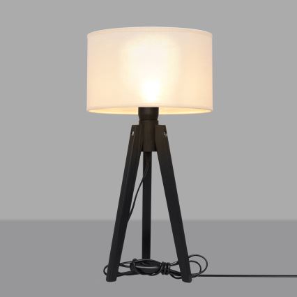 Lampa stołowa ALBA 1xE27/15W/230V kremowa/sosna