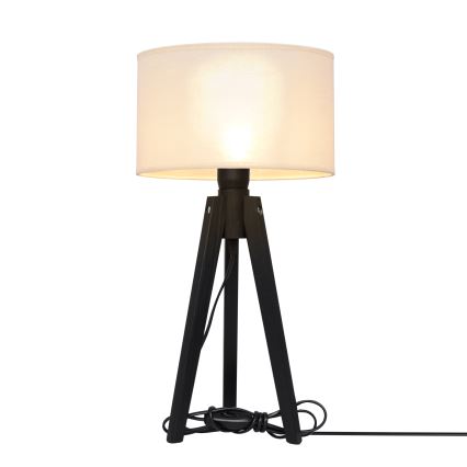 Lampa stołowa ALBA 1xE27/15W/230V kremowa/sosna