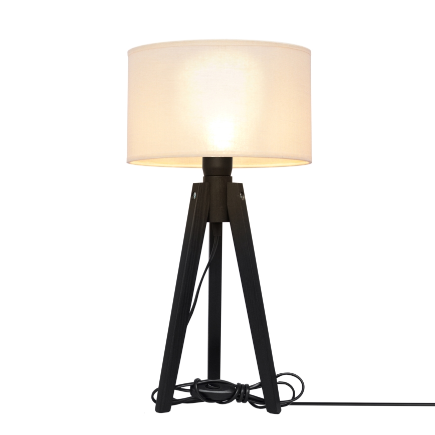 Lampa stołowa ALBA 1xE27/15W/230V kremowa/sosna