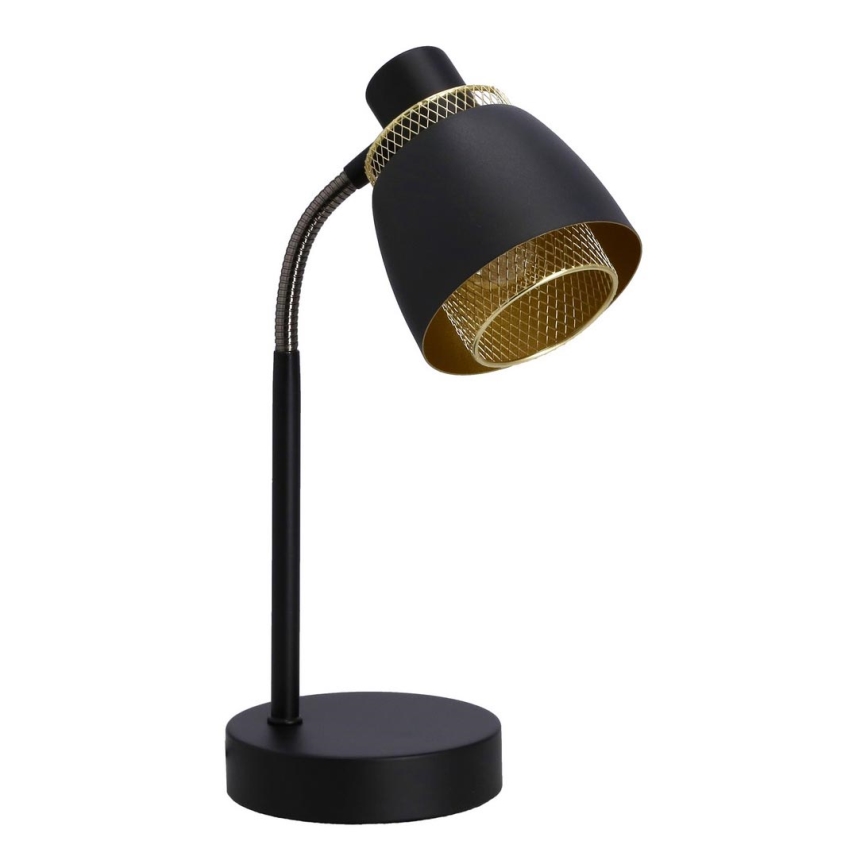 Lampa stołowa ALEKSANDRIA 1xE14/40W/230V czarna/złota