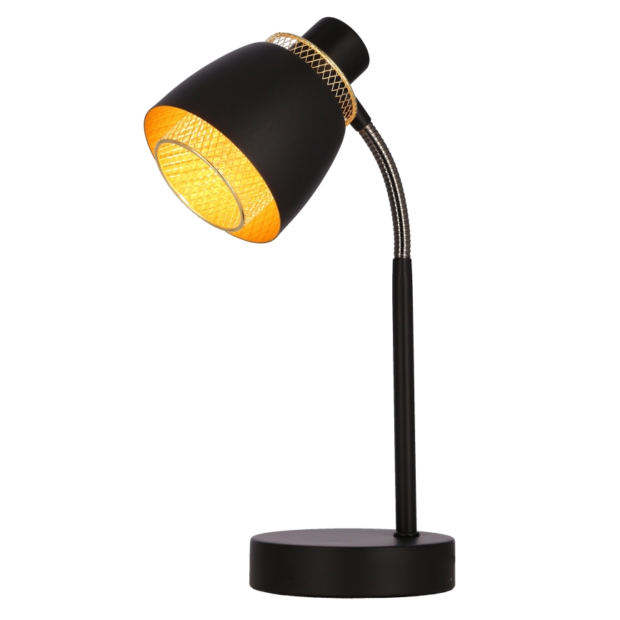 Lampa stołowa ALEKSANDRIA 1xE14/40W/230V czarna/złota