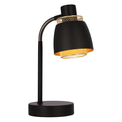 Lampa stołowa ALEKSANDRIA 1xE14/40W/230V czarna/złota