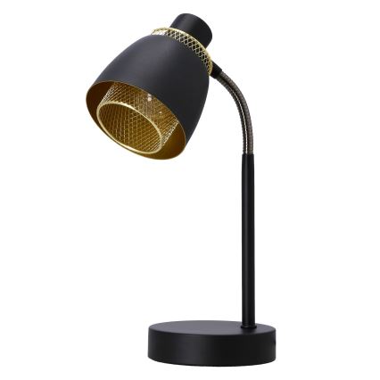 Lampa stołowa ALEKSANDRIA 1xE14/40W/230V czarna/złota