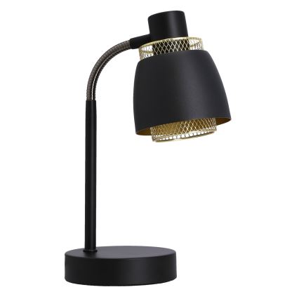 Lampa stołowa ALEKSANDRIA 1xE14/40W/230V czarna/złota