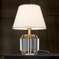 Lampa stołowa ALEXIS 1xE27/60W/230V kremowy/złoty/przezroczysty