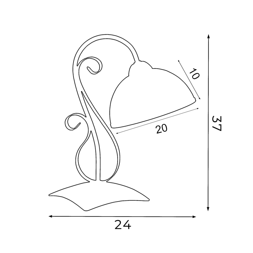 Lampa stołowa ANTICA 1xE27/60W/230V