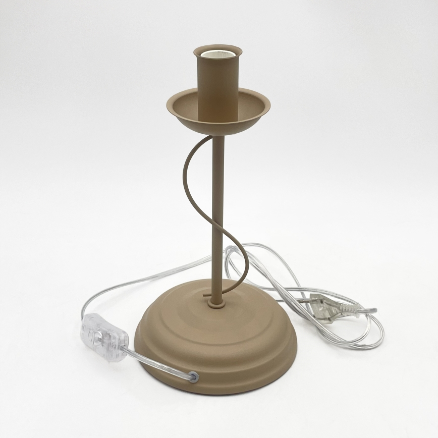 Lampa stołowa ANTON 1xE14/60W/230V beżowa