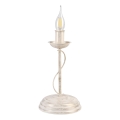 Lampa stołowa ANTON 1xE14/60W/230V biała patyna
