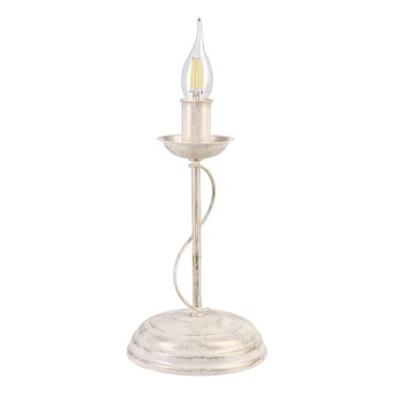 Lampa stołowa ANTON 1xE14/60W/230V biała patyna