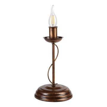 Lampa stołowa ANTON 1xE14/60W/230V brązowa