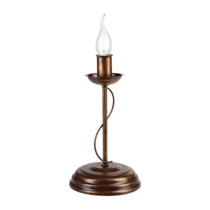 Lampa stołowa ANTON 1xE14/60W/230V brązowa
